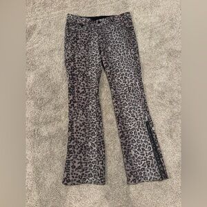686 Leopard Print Ski Pants - Size Medium
